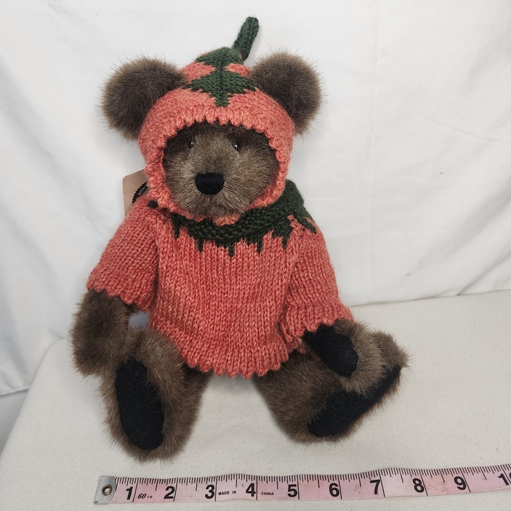 Boyds Bears Fetchen P Patch Pumpkin Sweater Teddy Bear Archive Collection 81005